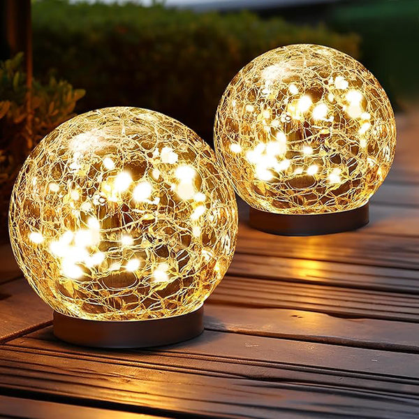 Solar Globe Lights Outdoor Waterproof-Solar Balls